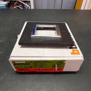 Bticino HA4802LWE Placca legno Wenghè 2 posti