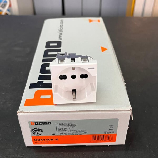 Bticino HS4140A16 Presa Schuko 16A 230V - Bianco - immagine 2
