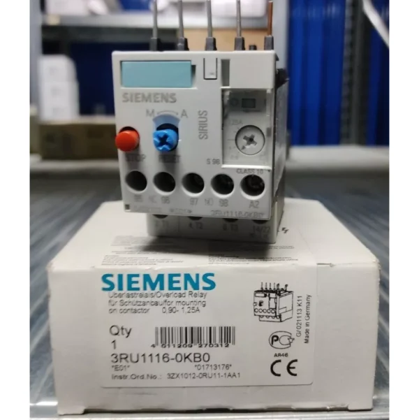 Siemens 3RU11160KB0 Relè termico X S00 0,9-1,25A - immagine 2