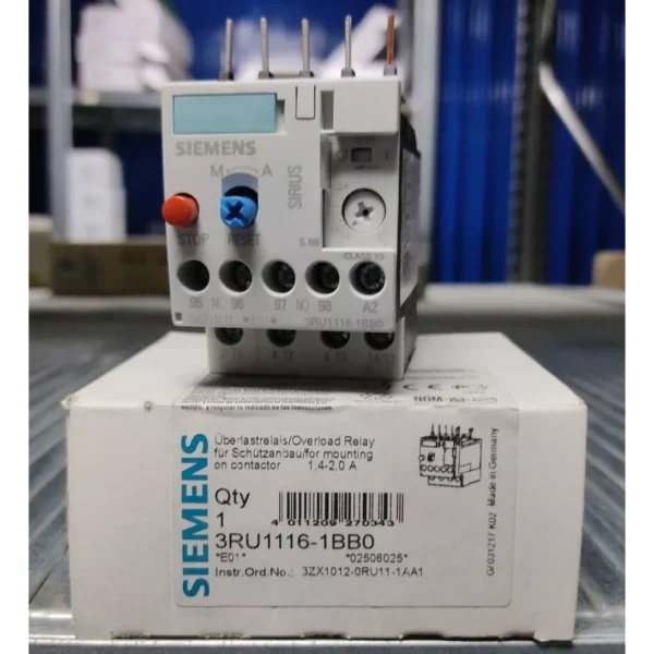 Siemens 3RU11161BB0 Relè termico X S00 1,4-2A