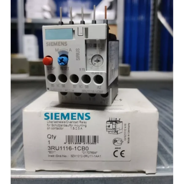 Siemens 3RU11161CB0 Relè termico X S00 1,8-2,5A - immagine 2