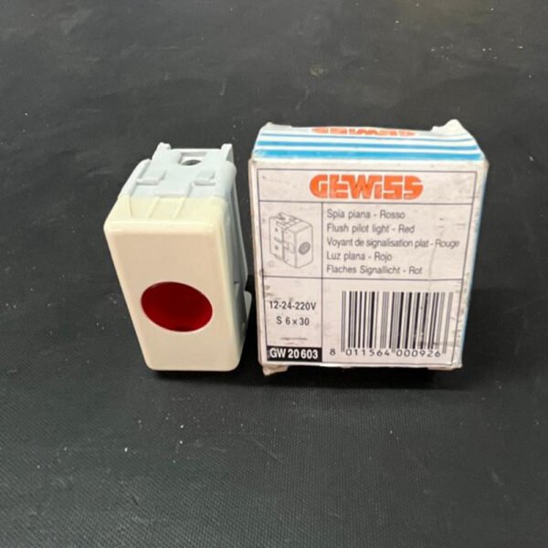 Gewiss GW20603 Spia Luminosa Rossa 12-24-220V - immagine 2