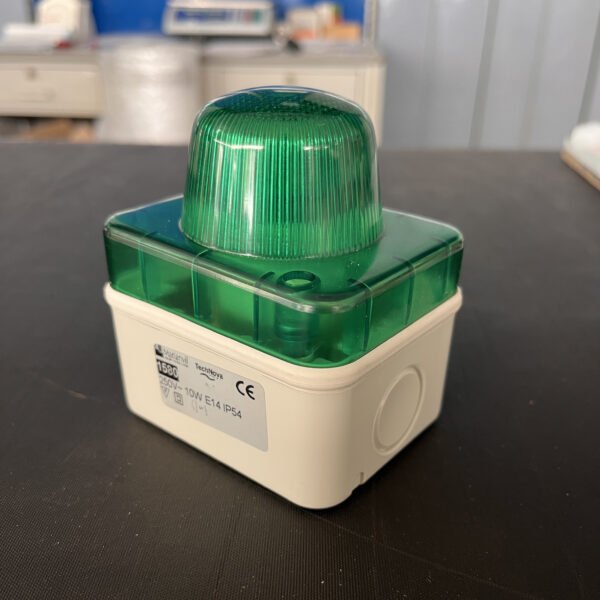Marlanvil 1580v segnalatore verde da parete ip54 10w E14 25V - immagine 2