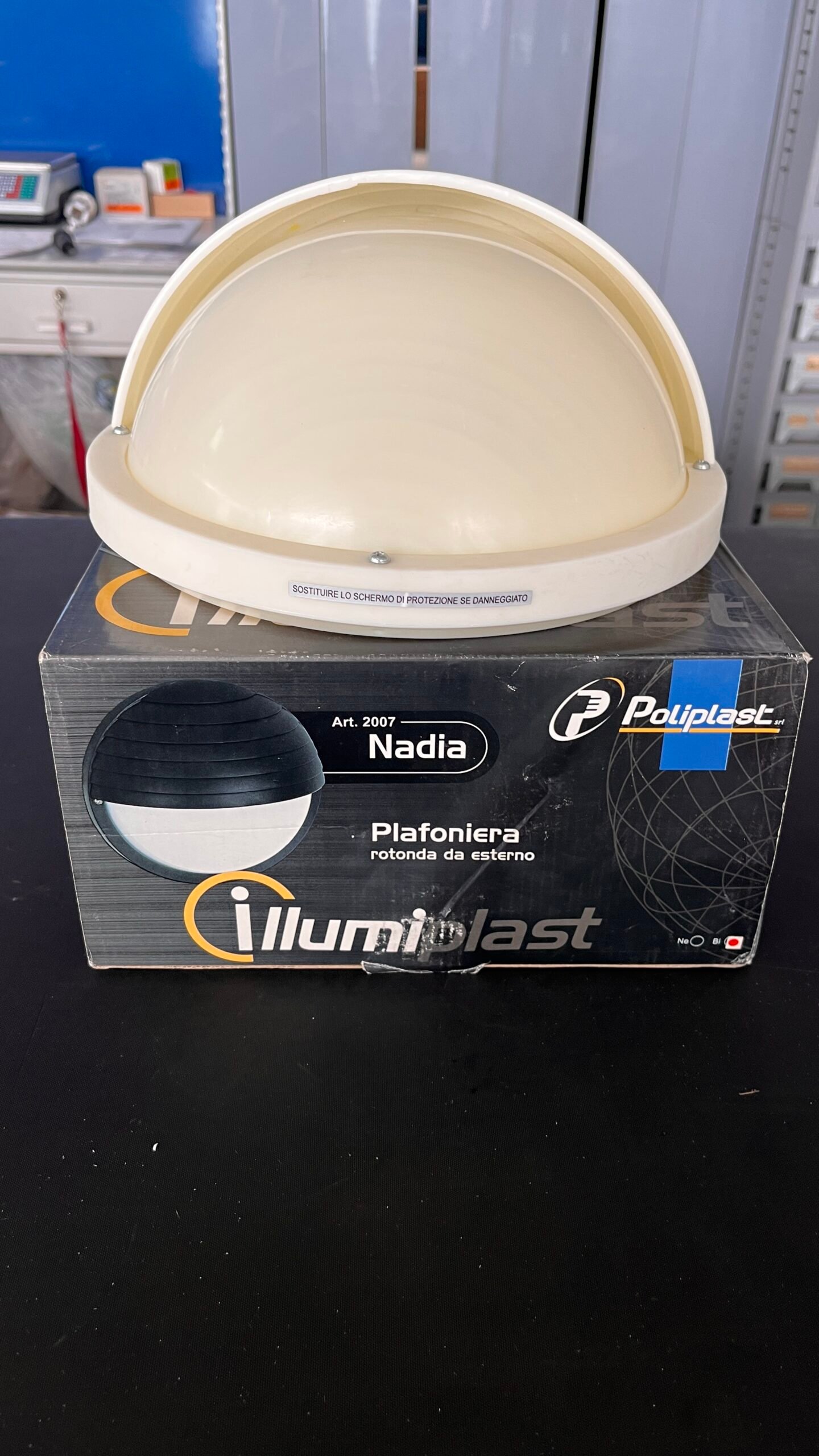 Poliplass 2007 NADIA Plafoniera tonda da esterno E27 IP44