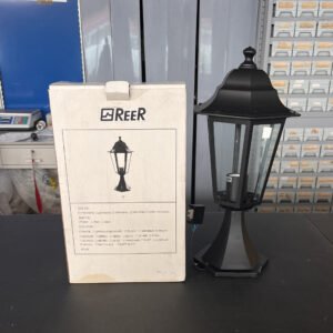 Reer 6340013 lanterna con base nera E27 100W
