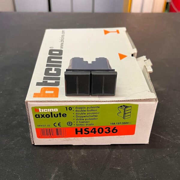 Bticino HS4036 Doppio Pulsante 10A 127-250V - AXSOLUTE - immagine 2
